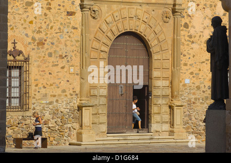 Caceres, Inful Palast, Bischofspalast, UNESCO Weltkulturerbe, Extremadura, Spanien Stockfoto