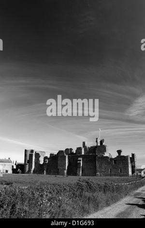 Ruinen von Middleham castle, Middleham Dorf Grafschaft North Yorkshire, England, UK Stockfoto