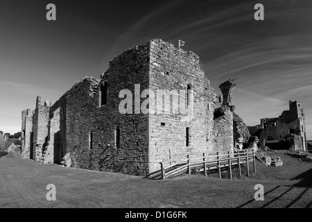 Ruinen von Middleham castle, Middleham Dorf Grafschaft North Yorkshire, England, UK Stockfoto