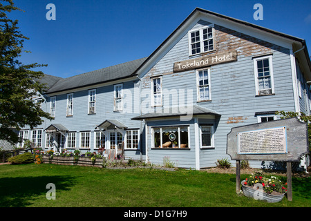 Austernzucht; Hotel; älteste; Resort; Washington; Kindred Inn; Haus; Inn; Motel; Gastwirtschaft; Roadhouse; Lodge; Stockfoto