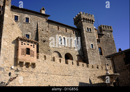 Italien, Latium, Collalto Sabino, Schloss, Castello Soderini Stockfoto