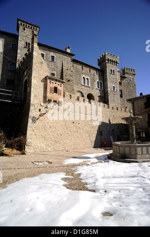 Italien, Latium, Collalto Sabino, Schloss, Castello Soderini Stockfoto