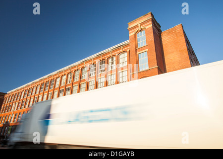 Centenary Mill, einer alten Baumwollspinnerei der Lancashire in Preston, UK. Stockfoto