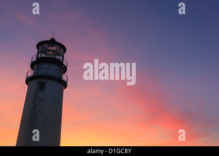 Der älteste Leuchtturm Cape Cod, Highland Light in Truro. Stockfoto