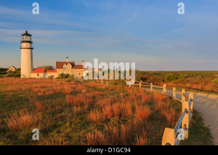 Der älteste Leuchtturm Cape Cod, Highland Light in Truro. Stockfoto