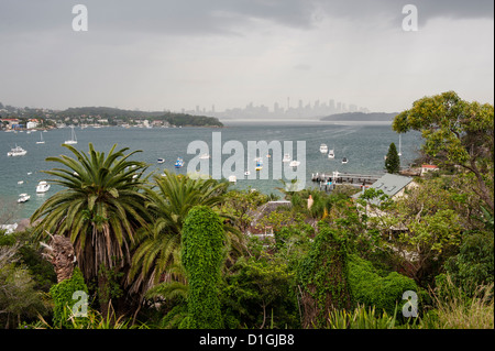 Der Spaziergang am Meer entlang in den östlichen Vororten von Sydney besticht mit toller Aussicht auf die Strände und die Tasmanische See. Stockfoto