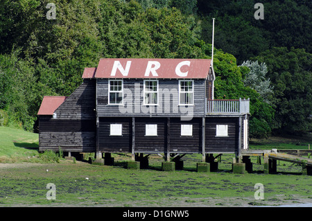 Newport Rowing Club Boot Gebäude, Newport, Isle of Wight, England, UK, GB. Stockfoto