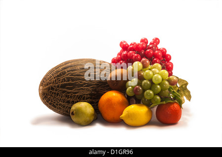 Stillleben aus verschiedenen Früchten: Stockfoto