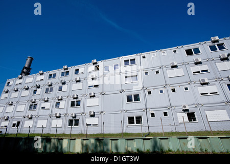 Hamburg, Germany, der Website Container Siedlung Kohle Moorburg Stockfoto