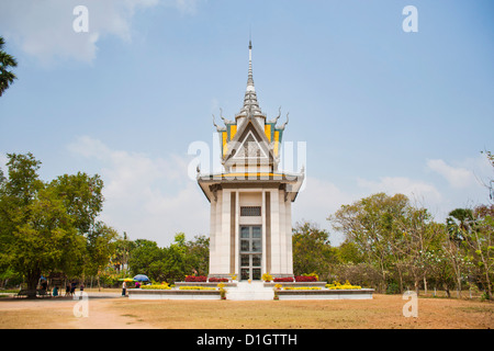 Denkmal in The Killing Fields in Phnom Penh, Kambodscha, Asien, Südostasien, Indochina Stockfoto