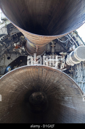 Europa II, eine Rakete der europäischen Trägerrakete, 1971, Rolls-Royce RZ-12 Motoren senken Euro Space Center, Ebene Transinne, Belgien Europa Stockfoto