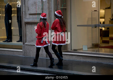 21. Dezember 2012 Rom Italien. Rom bereitet sich auf feiern Weihnachten trotz der italienischen Wirtschaft kämpfen aufgrund der Euro-Finanzkrise Stockfoto