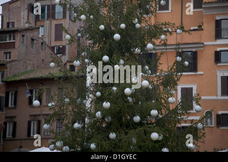 21. Dezember 2012 Rom Italien. Rom bereitet sich auf feiern Weihnachten trotz der italienischen Wirtschaft kämpfen aufgrund der Euro-Finanzkrise Stockfoto