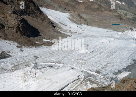 Seilbahn am Stubaier Gletscher, Tirol, Österreich Stockfoto