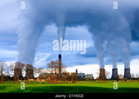 Eggborough Kraftwerk Knottingley North Yorkshire England Stockfoto