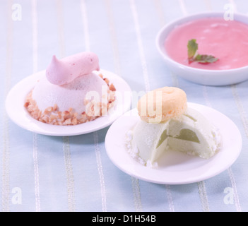Pannacotta die italienische Snack und dessert Stockfoto