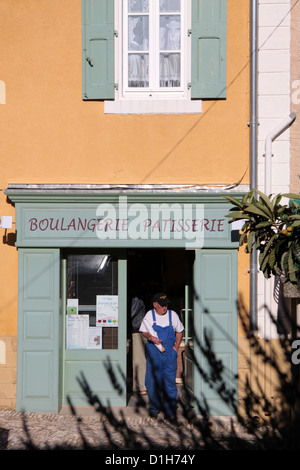 Boulangerie in des Dorfzentrums in der Provence Stockfoto