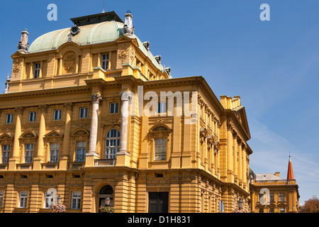 Kroatisches Nationaltheater in Zagreb Stockfoto