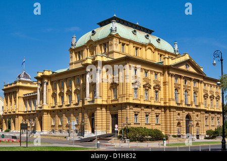 Kroatisches Nationaltheater in Zagreb Stockfoto