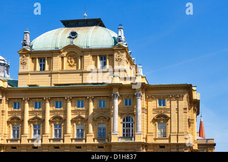 Kroatisches Nationaltheater in Zagreb Stockfoto