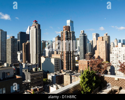 Upper East Side Skyline Vista, New York City, USA Stockfoto