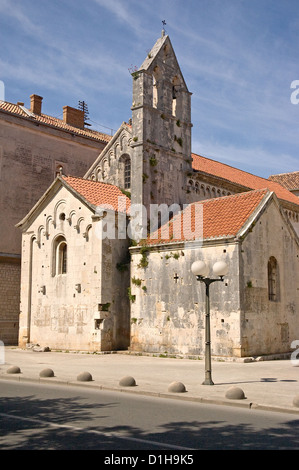 Elk192-2584v Kroatien, Dalmatien, Trogir, Kirche St. Johannes der Täufer Stockfoto