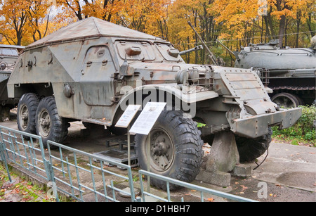 BTR-152, Rädern sowjetischen gepanzerten Mannschaftswagen, polnische Armee-Museum in Warschau, Polen Stockfoto