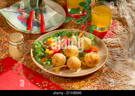 Gebackene Käsebällchen Stockfoto