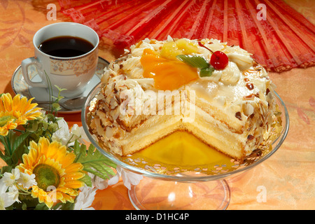 Walnuss Kuchen Stockfoto