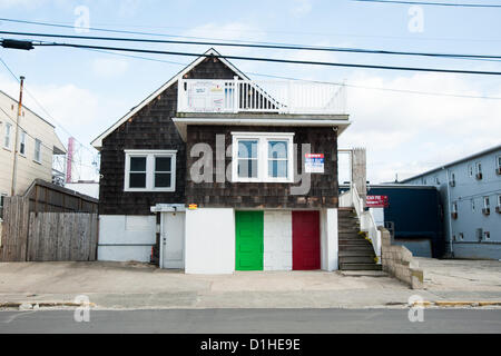 Seaside Heights, NJ, USA, 22. Dezember 2012. Die Jersey Shore-Haus auf MTVs "Jersey Shore" still standing nach Hurrikan Sandy zu sehen. Stockfoto