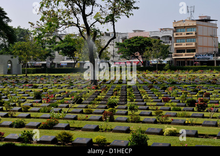 Alliierten Soldatenfriedhof Kanchanaburi Thailand Stockfoto