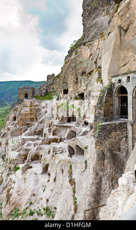 Panorama der Berge Uplistsikhe in Kaukasus, Georgien Stockfoto