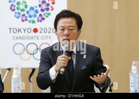 Naoki Inose, Gouverneur von Tokio, 21. Dezember 2012: neuer Gouverneur von Tokio, Naoki Inose wurde ausgewählt, Vorsitzender des Tokyo 2020 Olympischen Angebots während eines Regisseurs treffen auf die Tokyo Metropolitan Regierung Gebäude in Tokio, Japan zu werden. (Foto: AFLO SPORT) [1156] Stockfoto