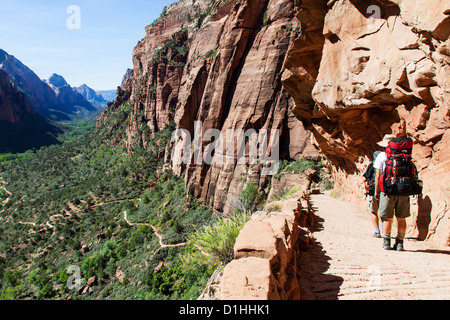 Der Weg zum Angels Landing, Zion NP, Utah Stockfoto