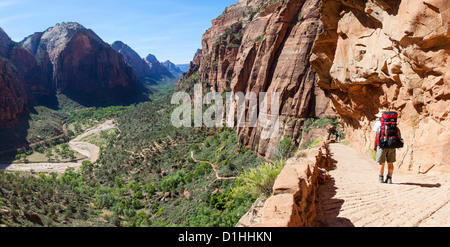 Der Weg zum Angels Landing, Zion NP, Utah Stockfoto