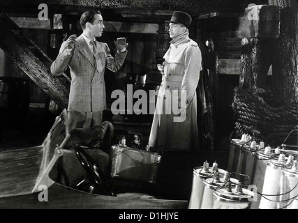 Agenten Der Nacht alle durch Nacht Humphrey Bogart, Conrad Veidt Handschuh Donahue (Humphrey Bogart) Versucht Den Nazispion Hall Stockfoto