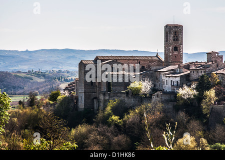 Ansicht von Colle di Val d ' Elsa in der Toskana. Italien Stockfoto