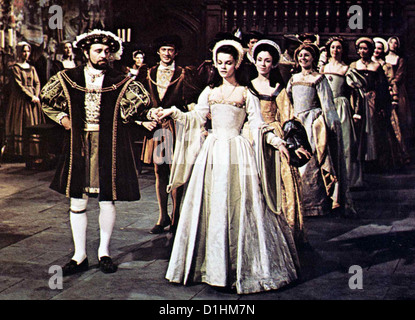 Koenigin Fuer 1000 Tage Anne tausend Tage Heinrich VIII. (Richard Burton), Koenigin Anna (Genevieve Bujold) *** lokale Stockfoto