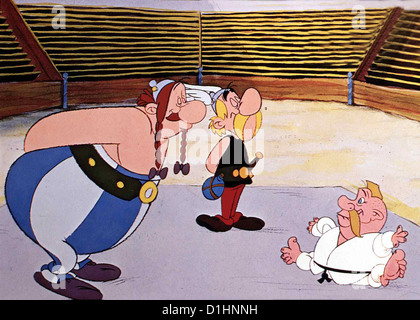 Asterix Erobert Rom Asterix - Les Douze Travaux D'asterix Obelix, Asterix? Judo ist Den Beiden Galliern Noch Unbekannt... Stockfoto