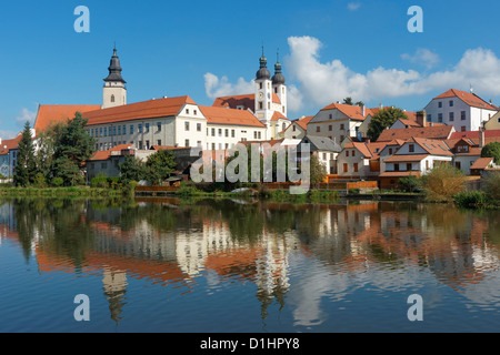 Telc-Burg, Süd-Mähren, Tschechische Republik Stockfoto