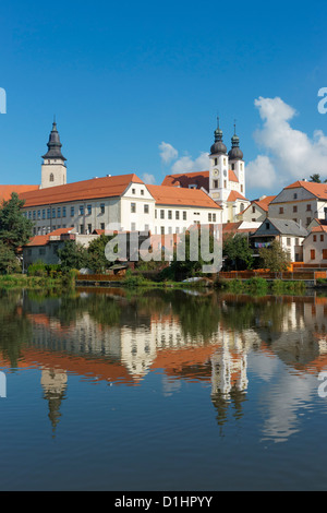 Telc-Burg, Süd-Mähren, Tschechische Republik Stockfoto