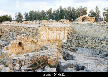 Saranda Colones Burg, Paphos Achaeological Komplex, Zypern Stockfoto