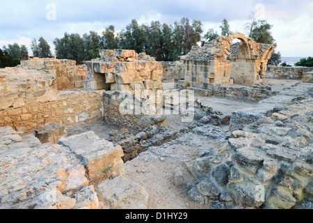 Saranda Colones Burg, Paphos Achaeological Komplex, Zypern Stockfoto