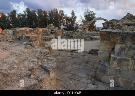 Saranda Colones Burg, Paphos Achaeological Komplex, Zypern Stockfoto