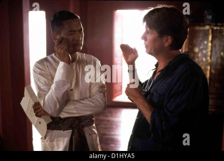 Anna Und Der Koenig - bin Set Anna König Set-Foto Chow Yun-Fat und Regisseur Andy Tennant bin Set von "Anna König" *** lokale Stockfoto