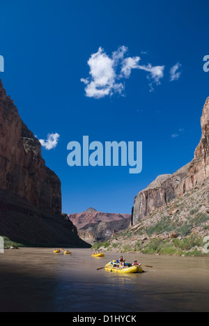 Floßfahrt auf dem Colorado River im Grand Canyon, Arizona. Stockfoto