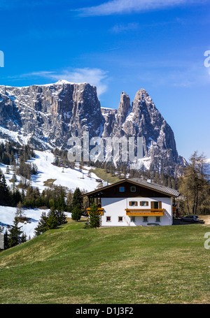 Italien, Dolomiten, Trentino Alto Adige, Alpe di Siusi, den Schlern-Berg Stockfoto
