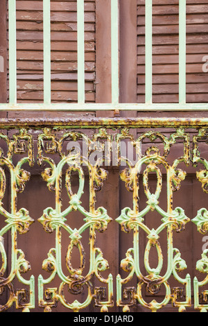 Verrostete Eingangsbereich Türen der alten San Juan, Puerto Rico Stockfoto