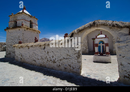 5. weltweit höchstgelegene Dorf Parinacota in der Nähe von Putre, Chile Stockfoto