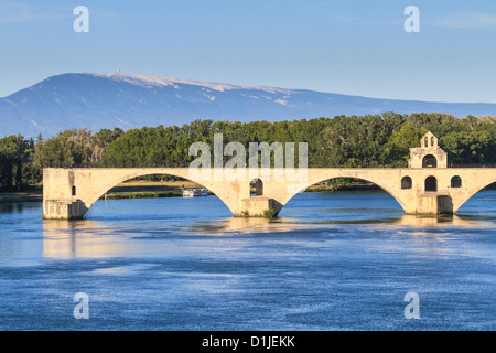 Brücke von Avignon, Pont Saint-Bénezet, Provence, Frankreich Stockfoto